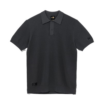 NEW ERA BLACK LABEL BLACK SHORT SLEEVE POLO SHIRT