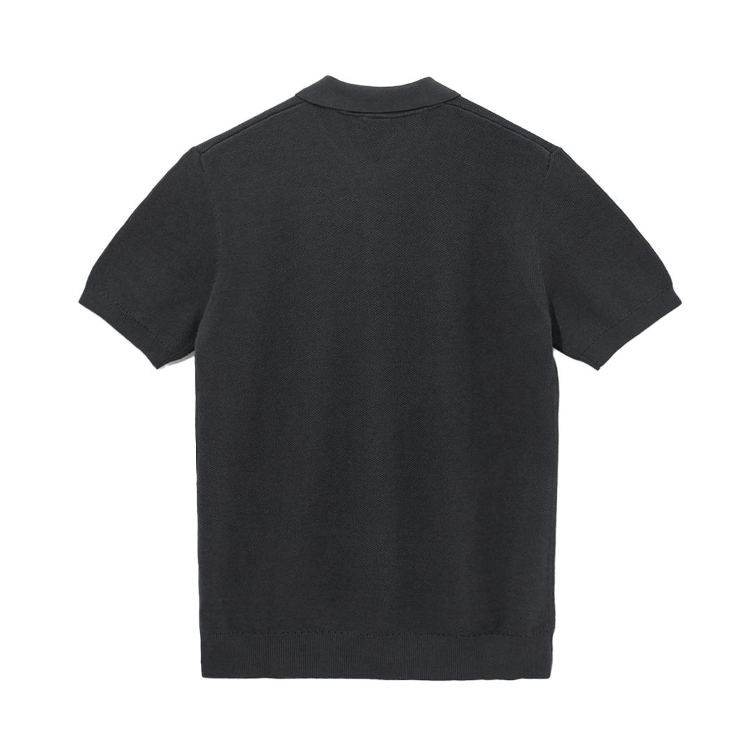 NEW ERA BLACK LABEL BLACK SHORT SLEEVE POLO SHIRT