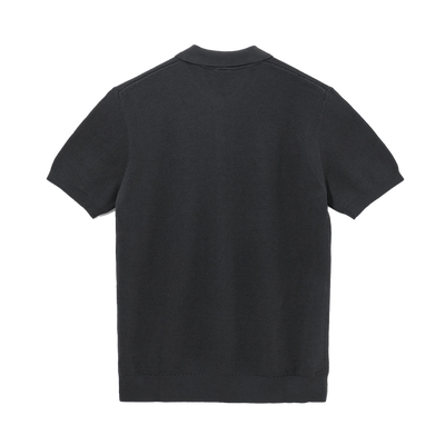 NEW ERA BLACK LABEL BLACK SHORT SLEEVE POLO SHIRT