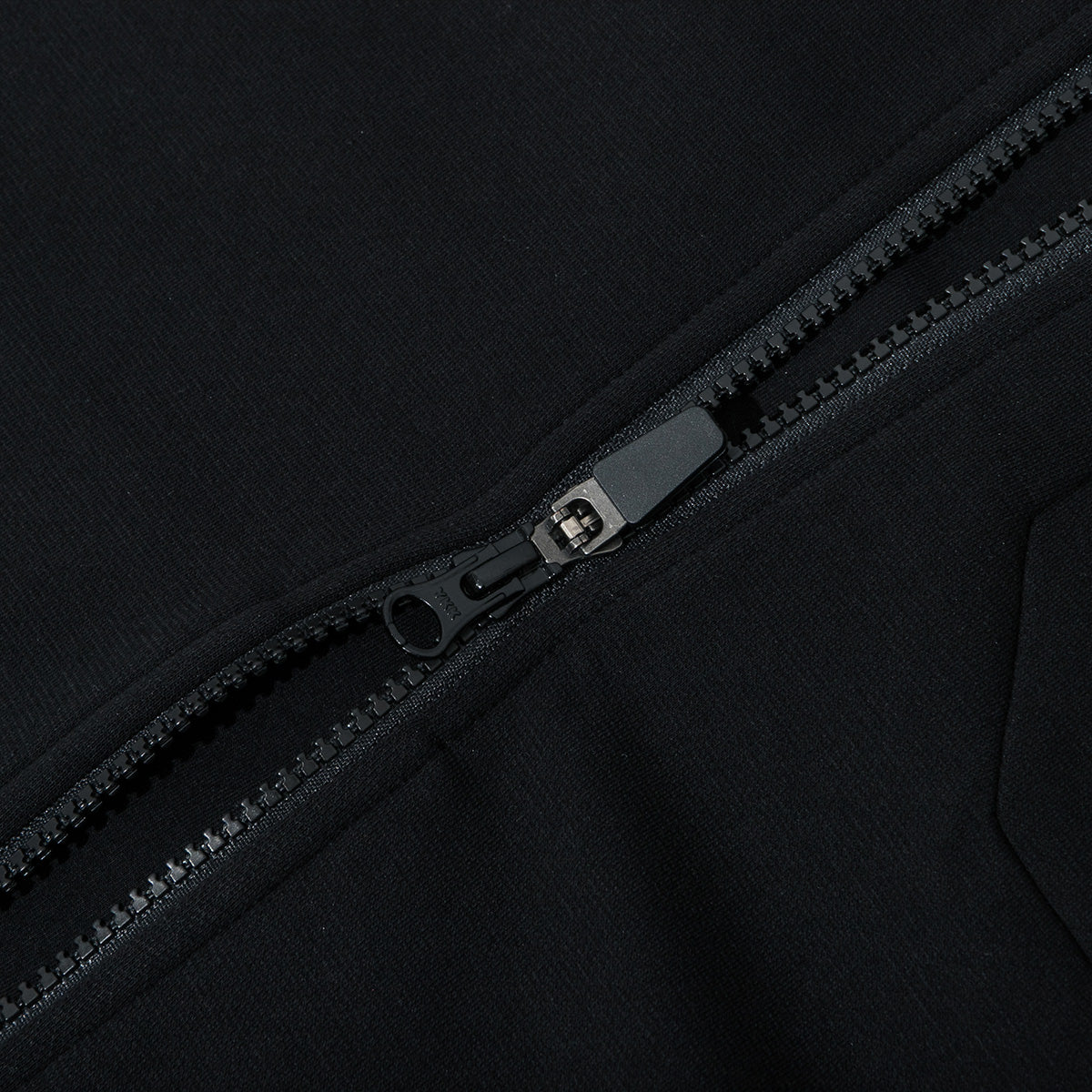 NEW ERA TECH JERSEY BLACK ZIP FRONT HOODIE