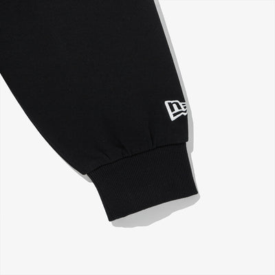 NEW ERA TECH JERSEY BLACK ZIP FRONT HOODIE