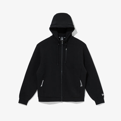 NEW ERA TECH BLACK ZIP FRONT HOODIE