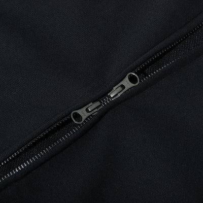 NEW ERA BASIC ESSENTIAL BLACK ZIP FRONT HOODIE