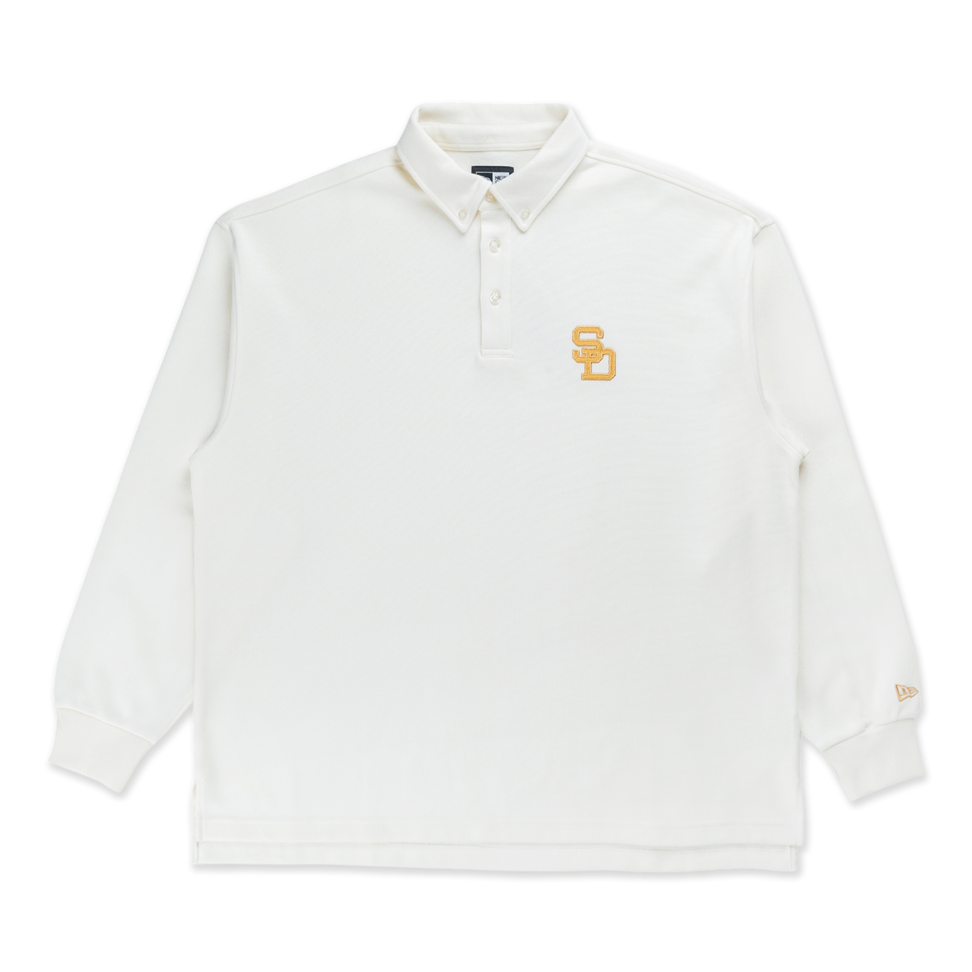 SAN DIEGO PADRES COMFORT IVORY LONG SLEEVE POLO SHIRT