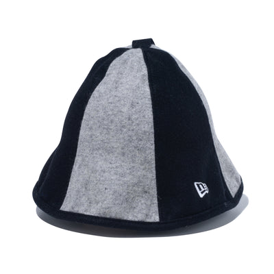 NEW ERA FELT BLACK AND GRAY SAUNA HAT