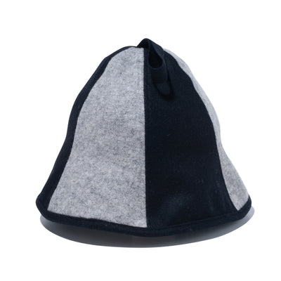 NEW ERA FELT BLACK AND GRAY SAUNA HAT