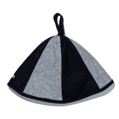 NEW ERA FELT BLACK AND GRAY SAUNA HAT