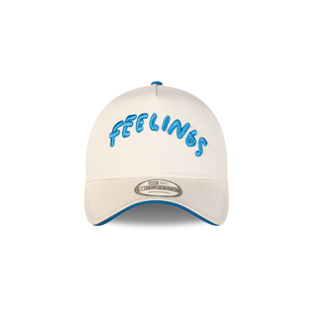 NEW ERA X RICARDO LUEVANOS FEELINGS SCRIPT CHROME WHITE 9FORTY AF CAP