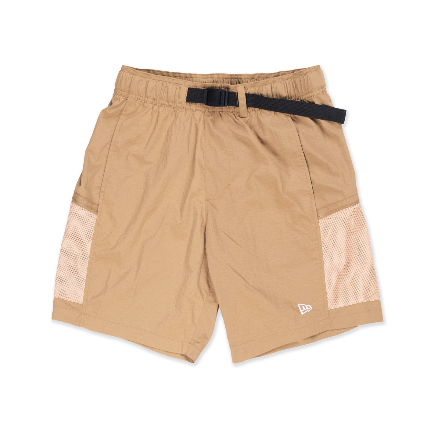 NEW ERA OUTDOOR NATURAL LOGO KHAKI UTILITY SHORTS