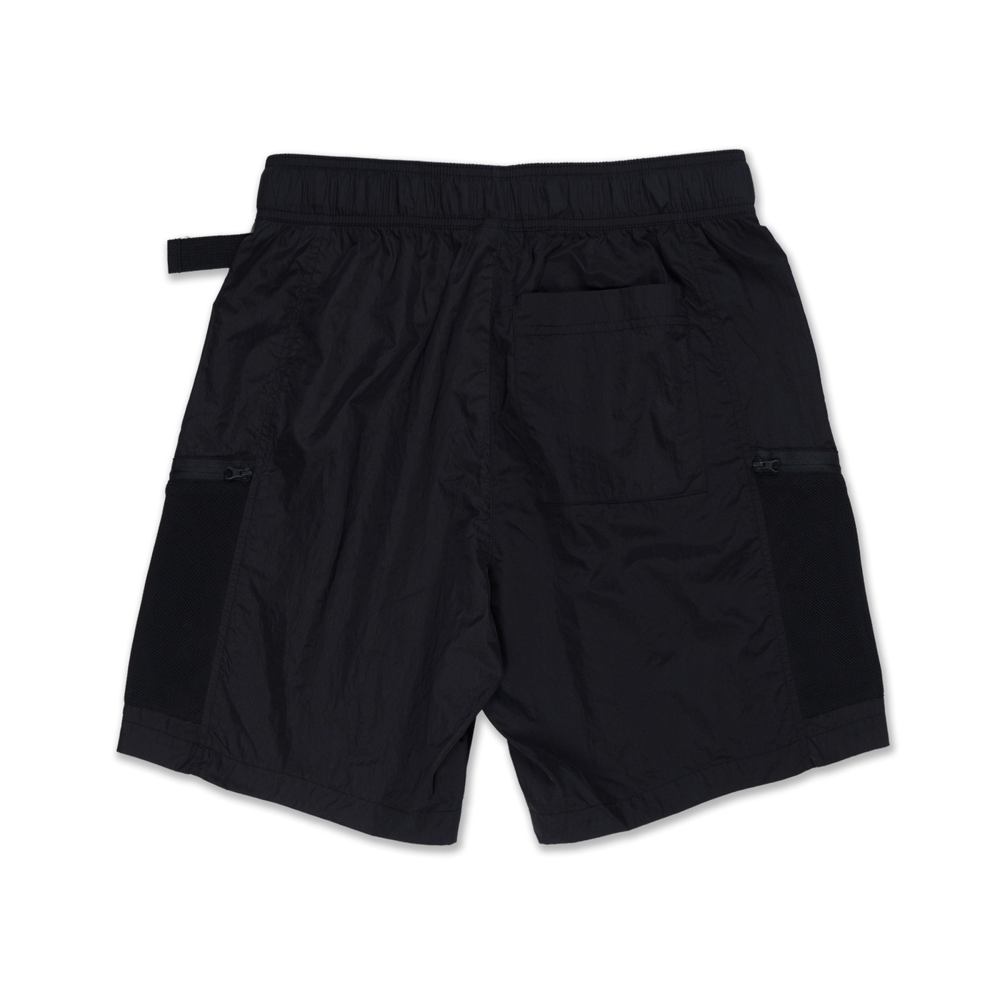 NEW ERA OUTDOOR NATURAL LOGO BLACK UTILITY SHORTS