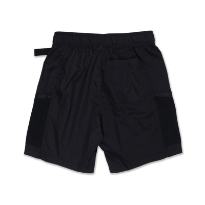 NEW ERA OUTDOOR NATURAL LOGO BLACK UTILITY SHORTS