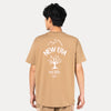 NEW ERA OUTDOOR NATURAL LOGO KHAKI PERFORMANCE SHORT SLEEVE T-SHIRT