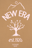 NEW ERA OUTDOOR NATURAL LOGO KHAKI PERFORMANCE SHORT SLEEVE T-SHIRT