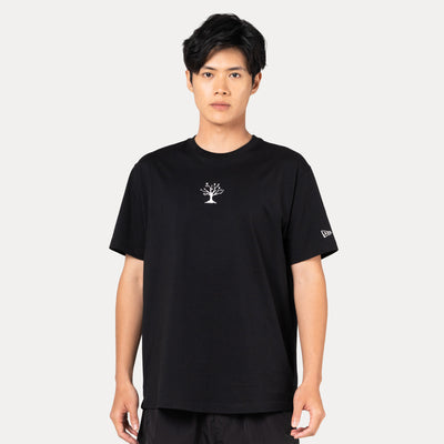 NEW ERA OUTDOOR NATURAL LOGO BLACK PERFORMANCE SHORT SLEEVE T-SHIRT