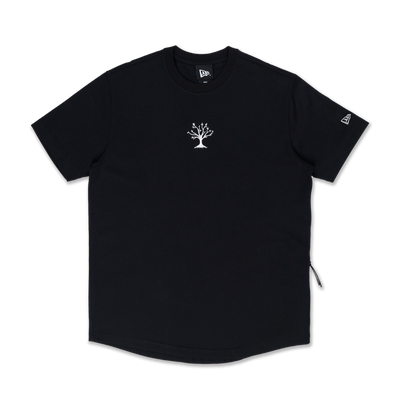 NEW ERA OUTDOOR NATURAL LOGO BLACK PERFORMANCE SHORT SLEEVE T-SHIRT