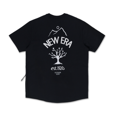 NEW ERA OUTDOOR NATURAL LOGO BLACK PERFORMANCE SHORT SLEEVE T-SHIRT