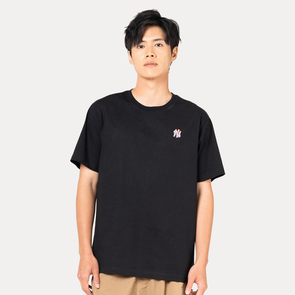 ★WAIKEI★ YK Star Applique Short Sleeve T-shirt Navy YKBE02 YK Star Applique Half Sleeve T-shirt - WaiKei | 60% - Asian