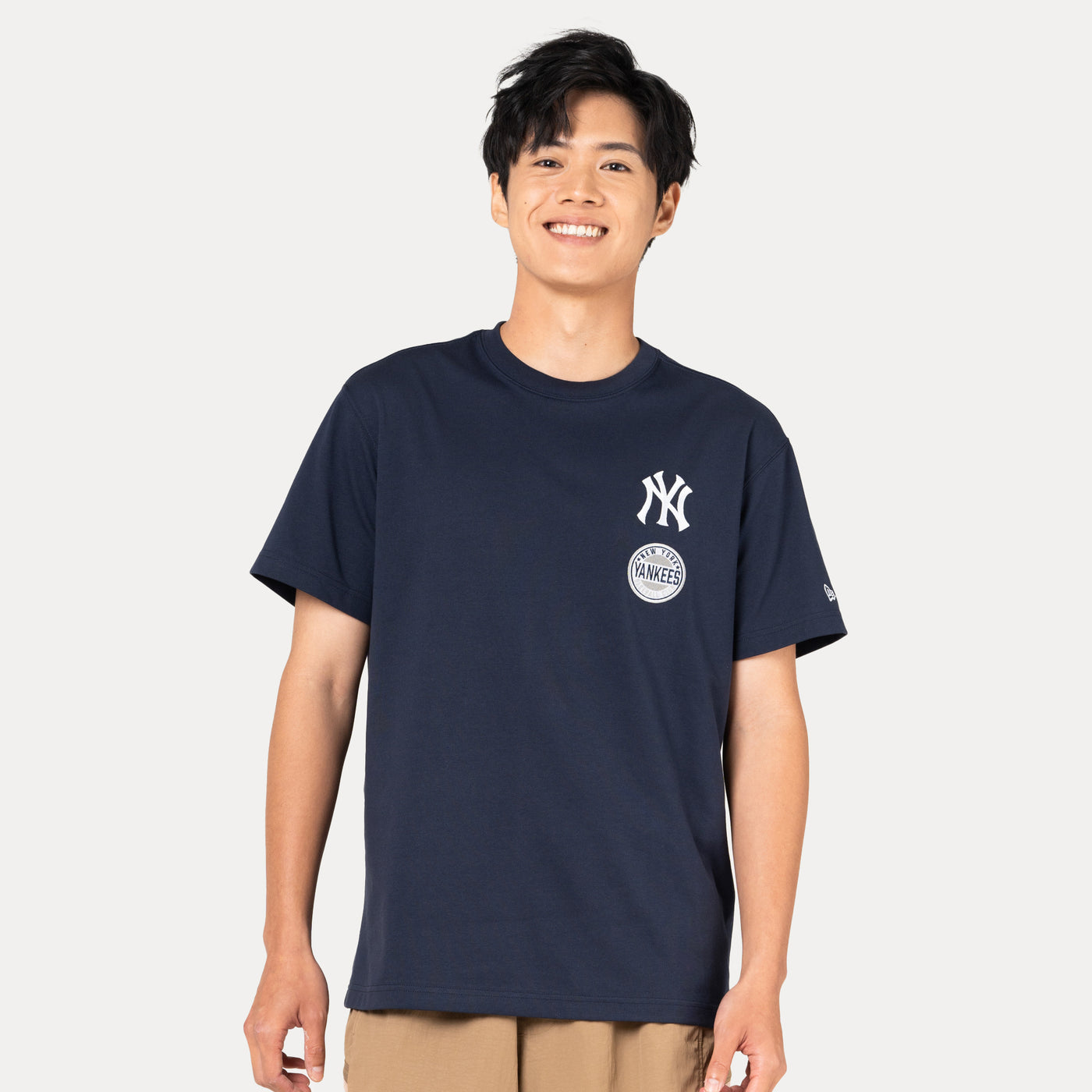 NEW YORK YANKEES LEAGUE MIX NAVY REGULAR SHORT SLEEVE T-SHIRT