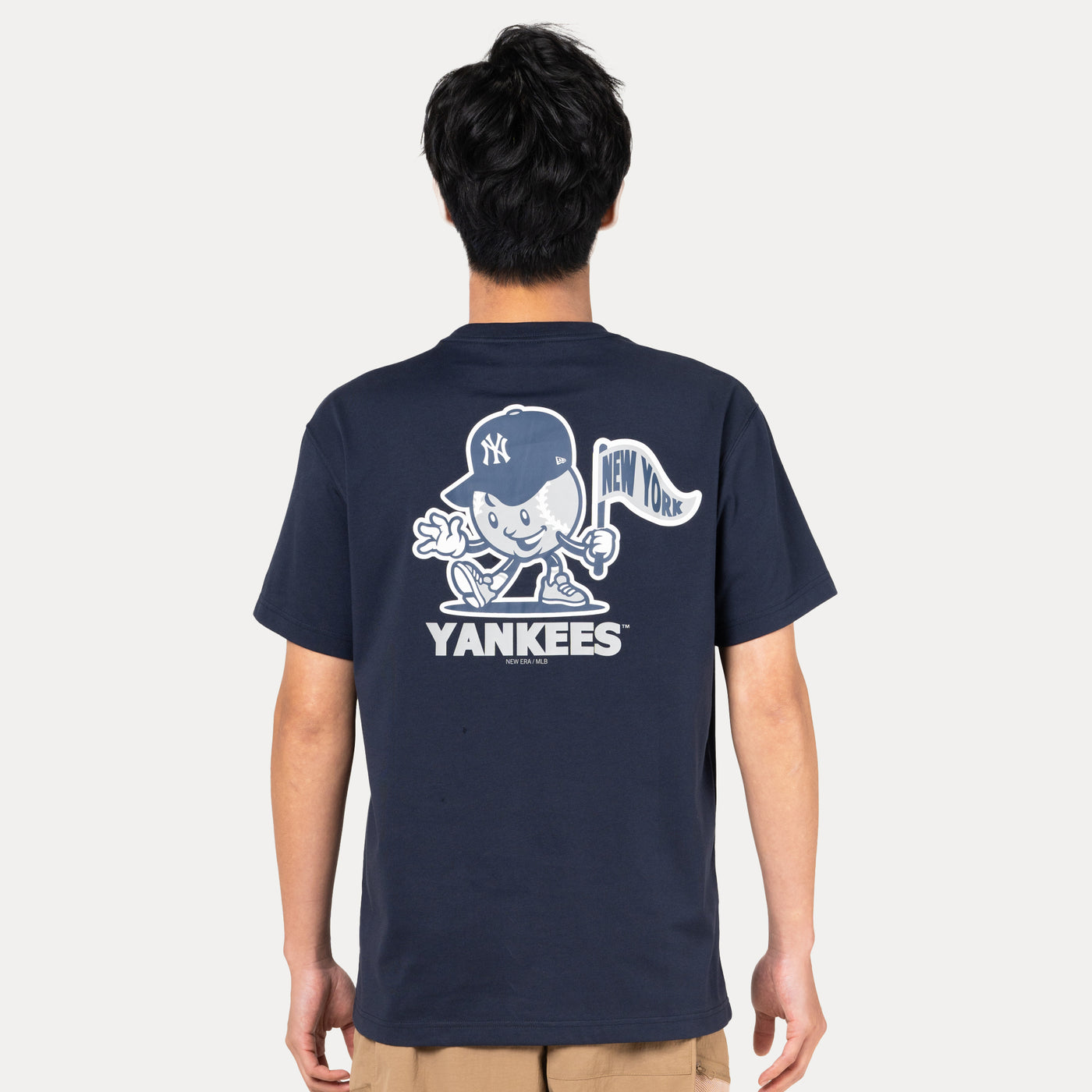 NEW YORK YANKEES LEAGUE MIX NAVY REGULAR SHORT SLEEVE T-SHIRT