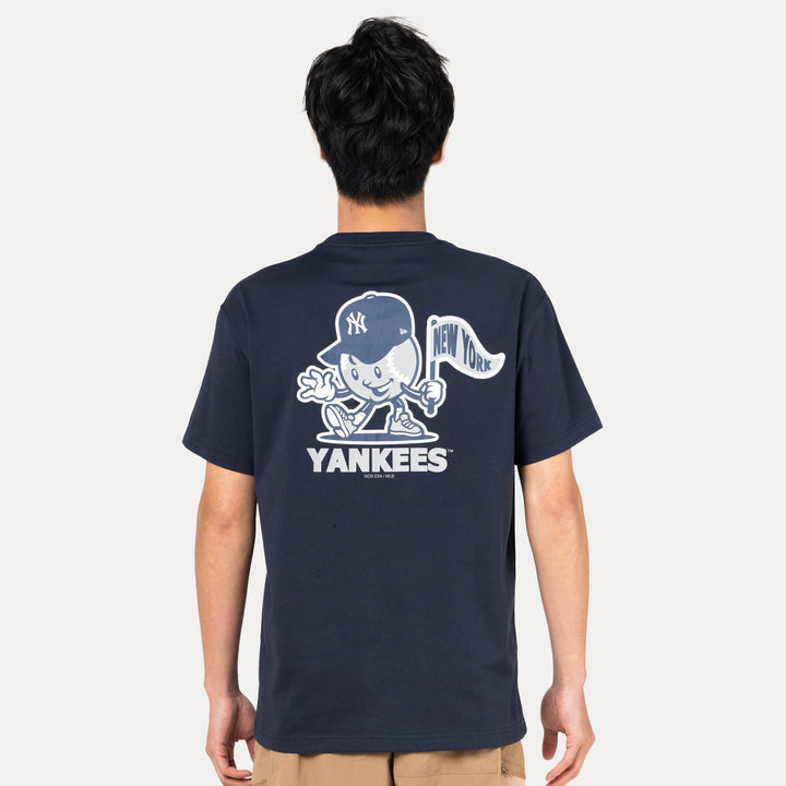 NEW YORK YANKEES LEAGUE MIX NAVY REGULAR SHORT SLEEVE T