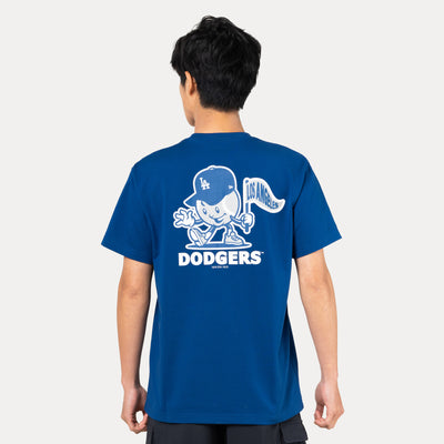 LOS ANGELES DODGERS LEAGUE MIX DARK ROYAL REGULAR SHORT SLEEVE T-SHIRT