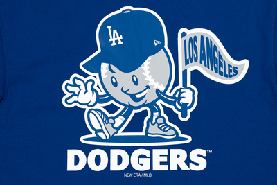 LOS ANGELES DODGERS LEAGUE MIX DARK ROYAL REGULAR SHORT SLEEVE T-SHIRT