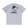 LAS VEGAS RAIDERS LEAGUE MIX DOLPHIN GREY REGULAR SHORT SLEEVE T-SHIRT