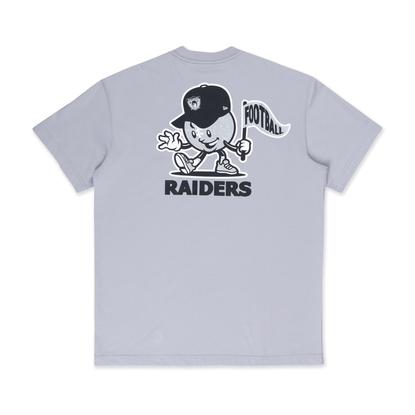 LAS VEGAS RAIDERS LEAGUE MIX DOLPHINE GREY REGULAR SHORT SLEEVE T-SHIRT