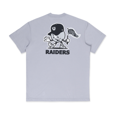 LAS VEGAS RAIDERS LEAGUE MIX DOLPHIN GREY REGULAR SHORT SLEEVE T-SHIRT