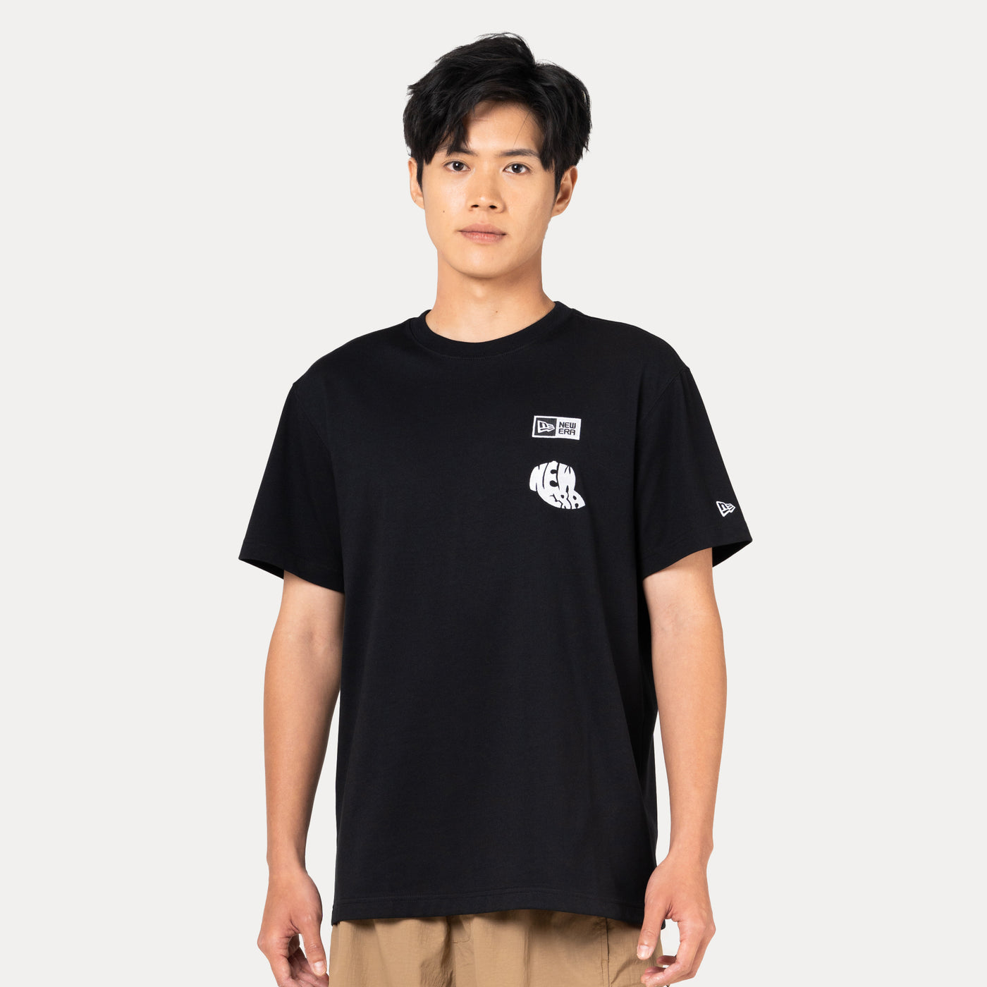 NEW ERA LEAGUE MIX BLACK REGULAR SHORT SLEEVE T-SHIRT