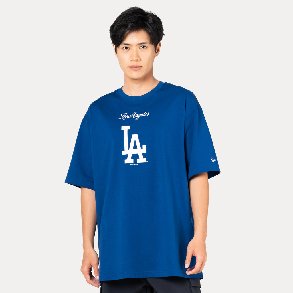 LOS ANGELES DODGERS MLB VISOR LOGO DARK ROYAL OVERSIZED SHORT SLEEVE T –  New Era Hong Kong