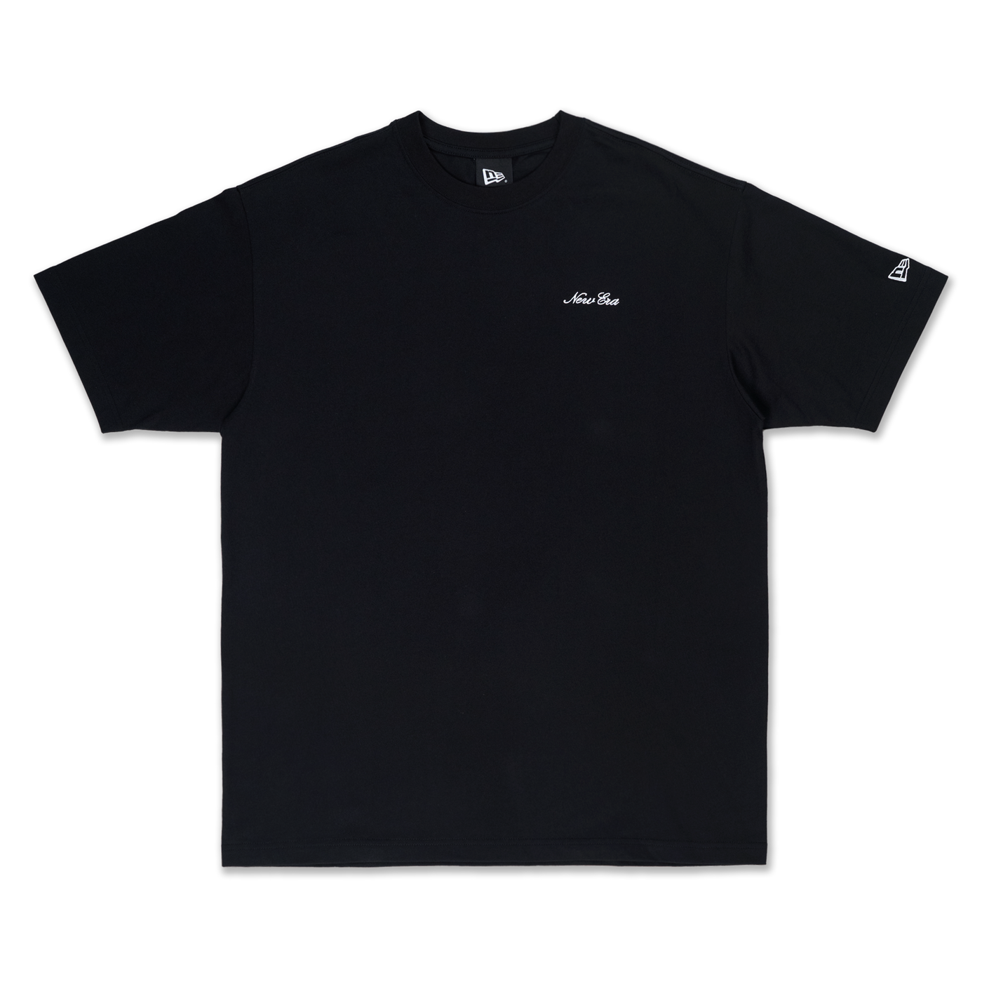 NEW ERA BASIC BLACK OVERSIZED SHORT SLEEVE T-SHIRT