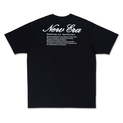 NEW ERA BASIC BLACK OVERSIZED SHORT SLEEVE T-SHIRT