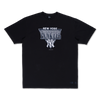 NEW YORK YANKEES LEAGUE RETRO BLACK WASH OVERSIZED SHORT SLEEVE T-SHIRT