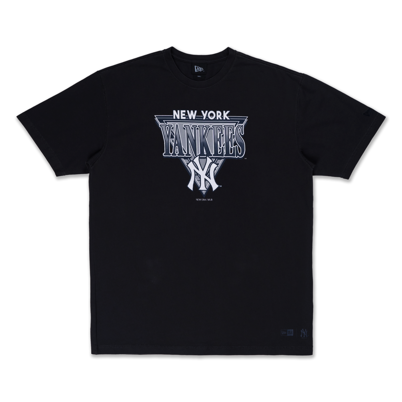 NEW YORK YANKEES LEAGUE RETRO BLACK WASH OVERSIZED SHORT SLEEVE T-SHIRT