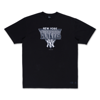 NEW YORK YANKEES LEAGUE RETRO BLACK WASH OVERSIZED SHORT SLEEVE T-SHIRT