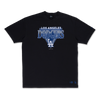 LOS ANGELES DODGERS LEAGUE RETRO BLACK WASH OVERSIZED SHORT SLEEVE T-SHIRT