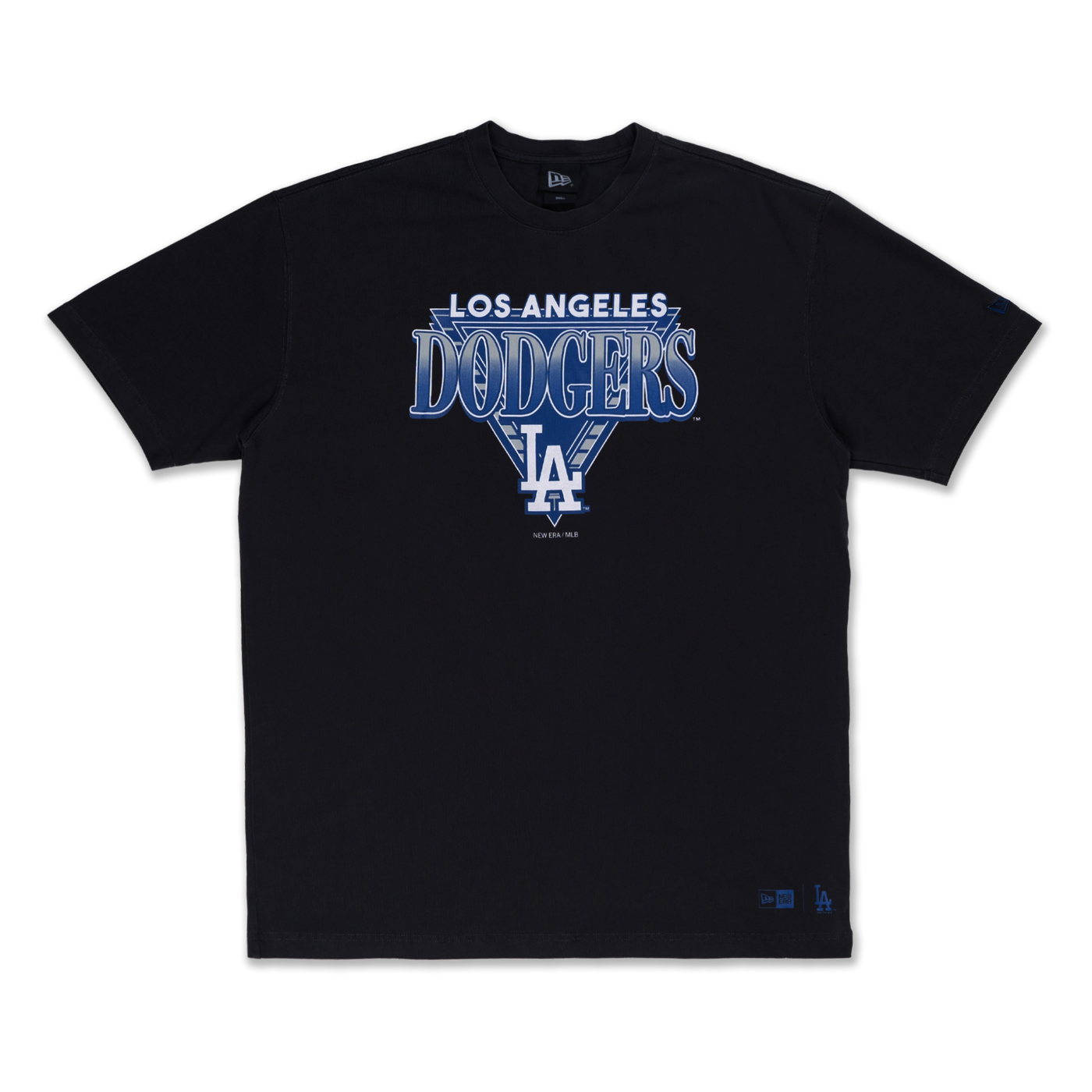 LOS ANGELES DODGERS LEAGUE RETRO BLACK WASH OVERSIZED SHORT SLEEVE T-SHIRT