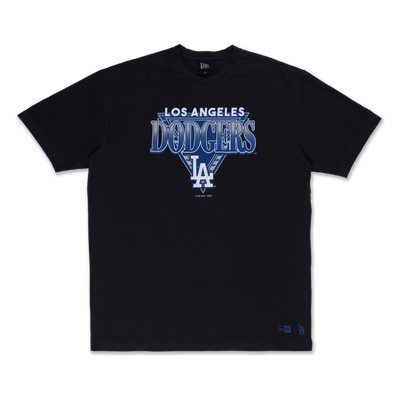 LOS ANGELES DODGERS LEAGUE RETRO BLACK WASH OVERSIZED SHORT SLEEVE T-SHIRT