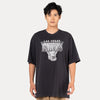 LAS VEGAS RAIDERS LEAGUE RETRO BLACK WASH OVERSIZED SHORT SLEEVE T-SHIRT