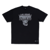 LAS VEGAS RAIDERS LEAGUE RETRO BLACK WASH OVERSIZED SHORT SLEEVE T-SHIRT