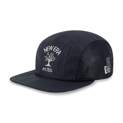 NEW ERA OUTDOOR NATURAL LOGO BLACK CAMPER CAP