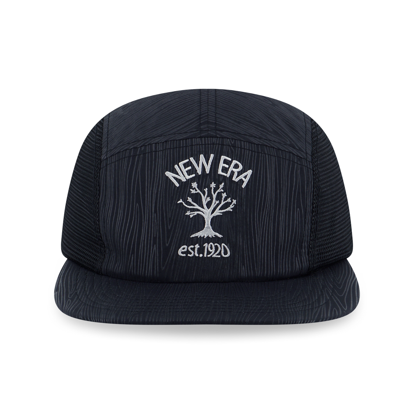 NEW ERA OUTDOOR NATURAL LOGO BLACK CAMPER CAP