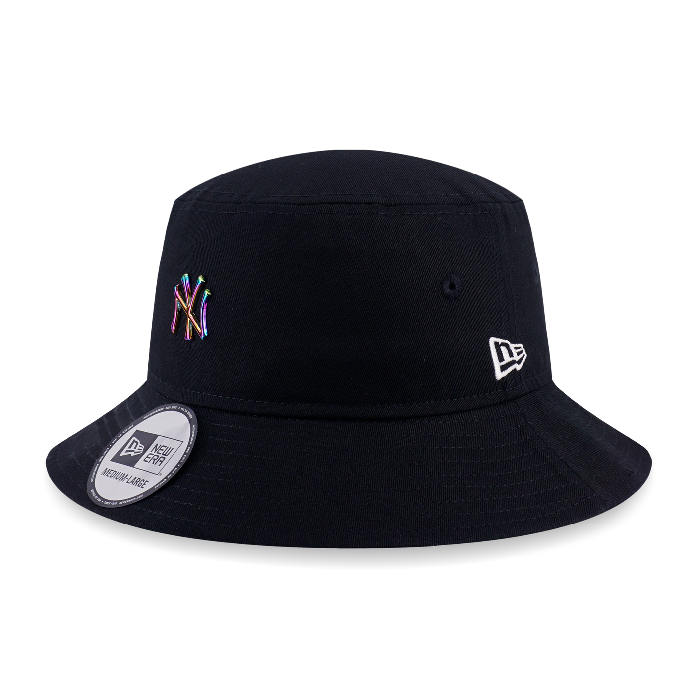 NEW YORK YANKEES MLB METAL BADGE BLACK BUCKET 01