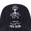 NEW ERA OUTDOOR NATURAL LOGO BLACK 9FORTY UNST LONG VISOR CAP