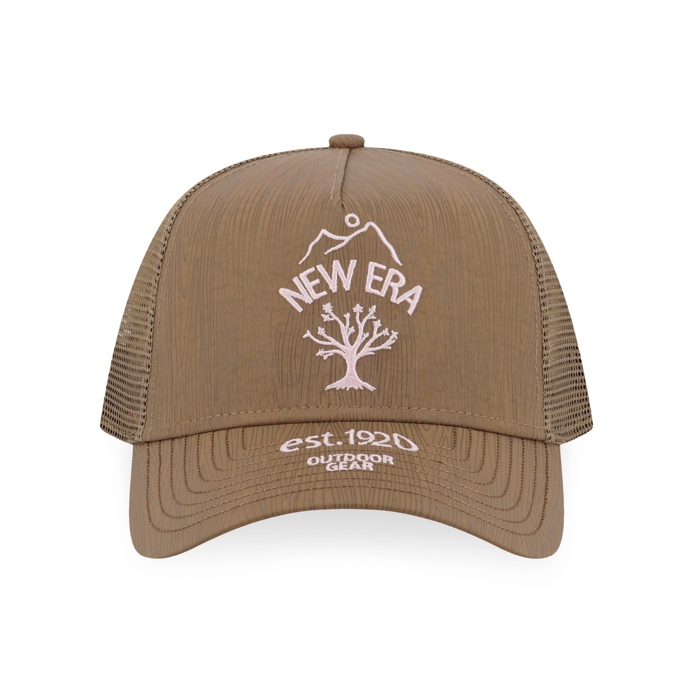 NEW ERA OUTDOOR NATURAL LOGO KHAKI 9FORTY AF TRUCKER CAP