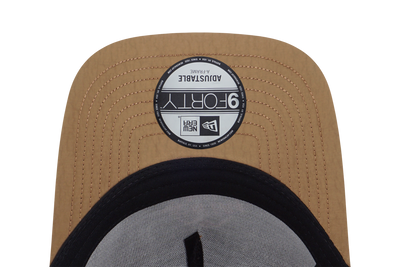 NEW ERA OUTDOOR NATURAL LOGO KHAKI 9FORTY AF TRUCKER CAP