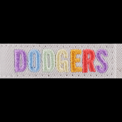 LOS ANGELES DODGERS LIGHT RAINBOWV LAYERED LOGO IVORY 9TWENTY CAP