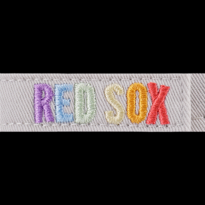 BOSTON RED SOX LIGHT RAINBOW LAYERED LOGO IVORY 9TWENTY CAP