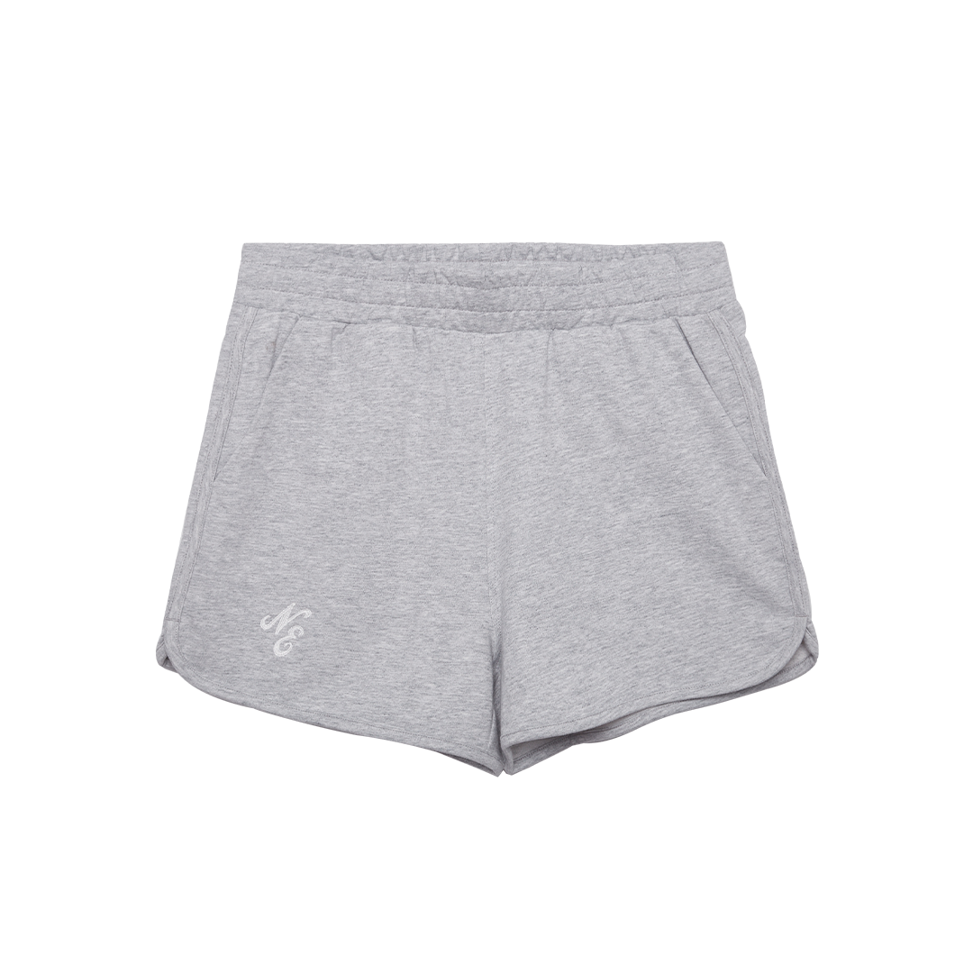 NEW ERA ESSENTIAL HEATHER GRAY WOMEN KNIT SHORTS